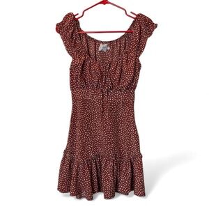 Princess Polly Red Polka Dot Mini Dress